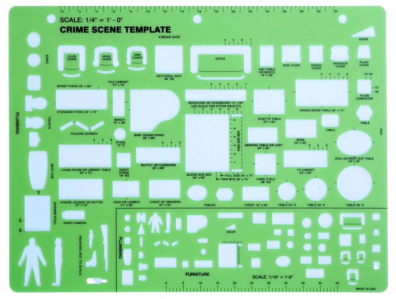 Crime Scene Drawing Template - Image 1